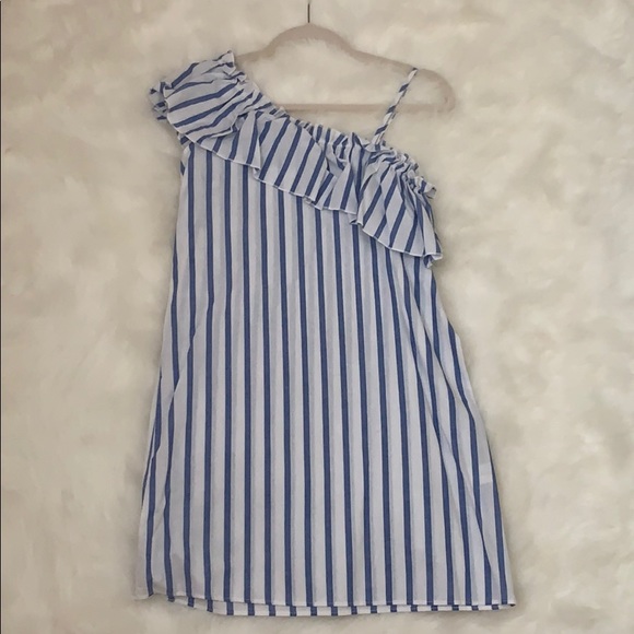 Blue and white striped sun dress - Picture 2 of 3